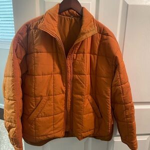 Burnt Orange Quilted Jacket